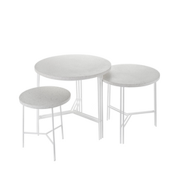 Terrazzo Side Tables White