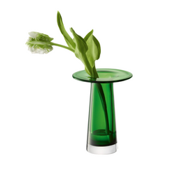 victoria green glass vase lsa