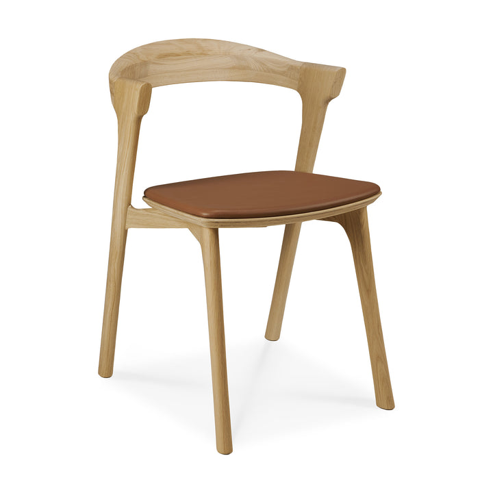 Bok Dining Chair With Leather Upholstered Seat - 3 Finishes Available
