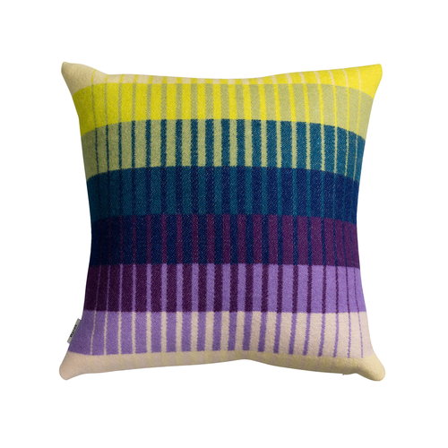 Asmund Gradient Cushion - Yellow & Blue