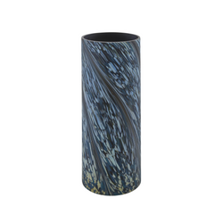 Verone Vase - Black, White, Blue