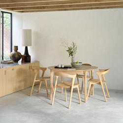 Bok Round Extendable Dining Table - 2 Finishes Available