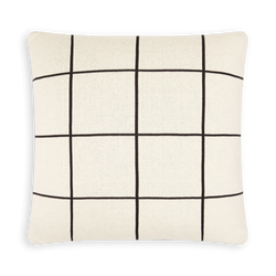 Grid Cushion - Black