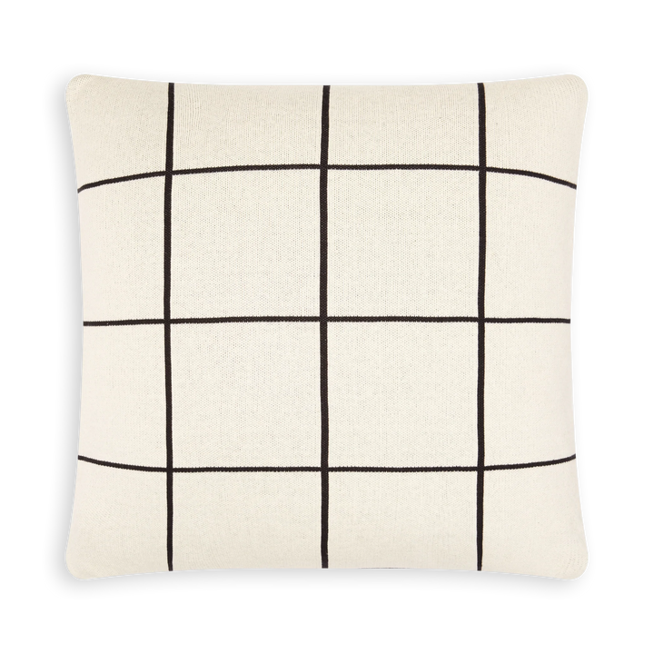 Grid Cushion - Black