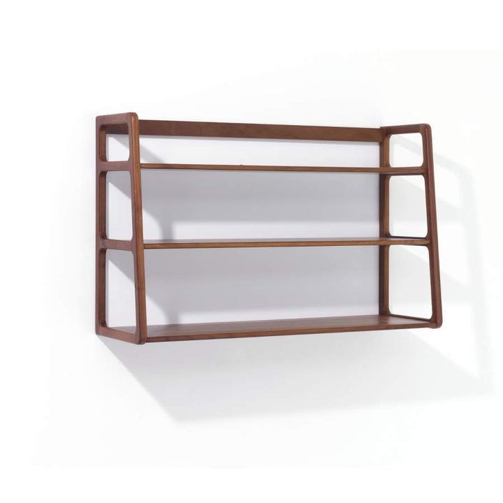 Agnes Wall Mounted Shelves In Walnut
