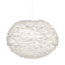 Eos White Feather Light Shade - 6 Sizes Available